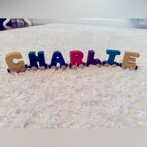 Wooden name train